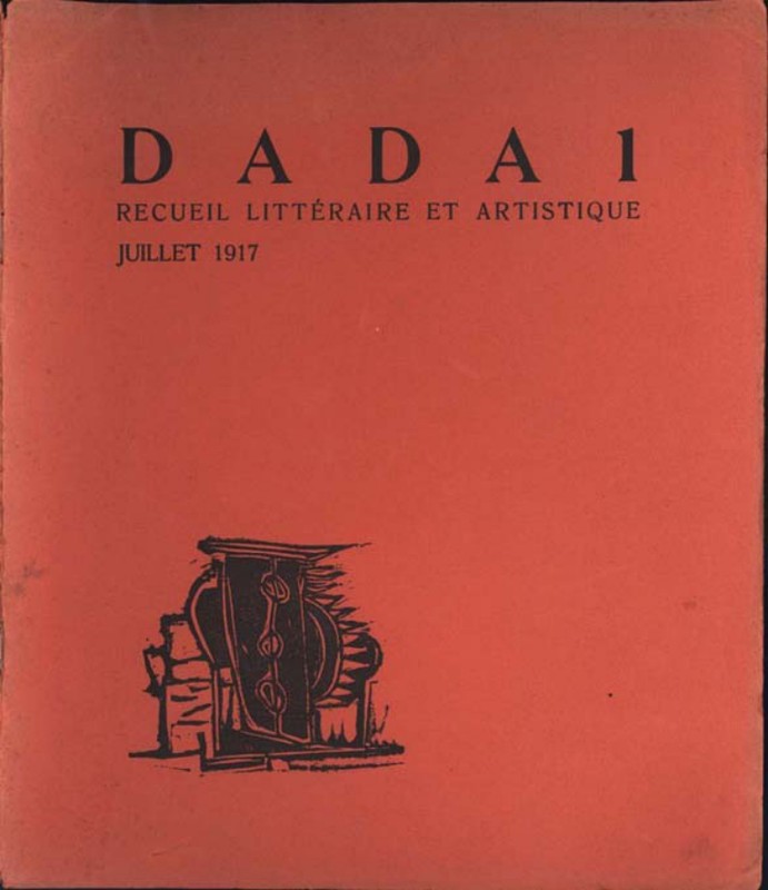 Couverture de Dada 1, recueil littéraire et artistique, juillet 1917.